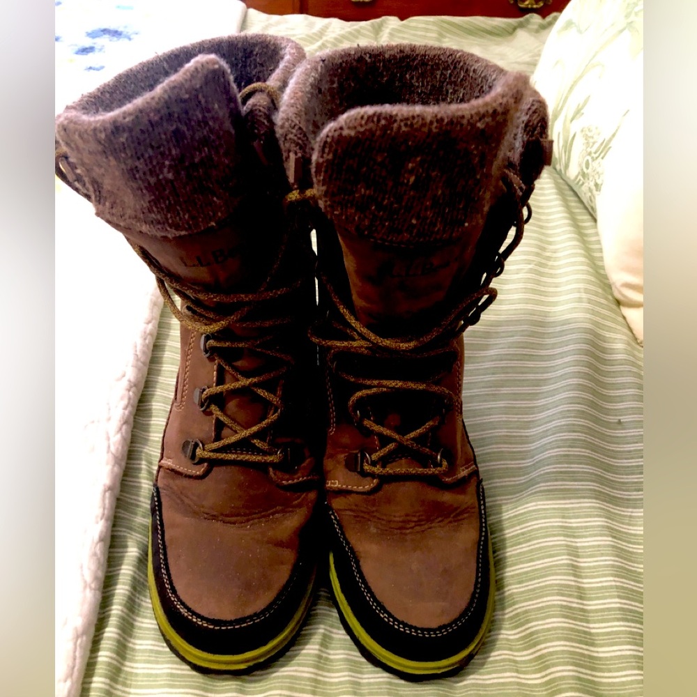 LL Bean boots. Warm and comfy. Size 8